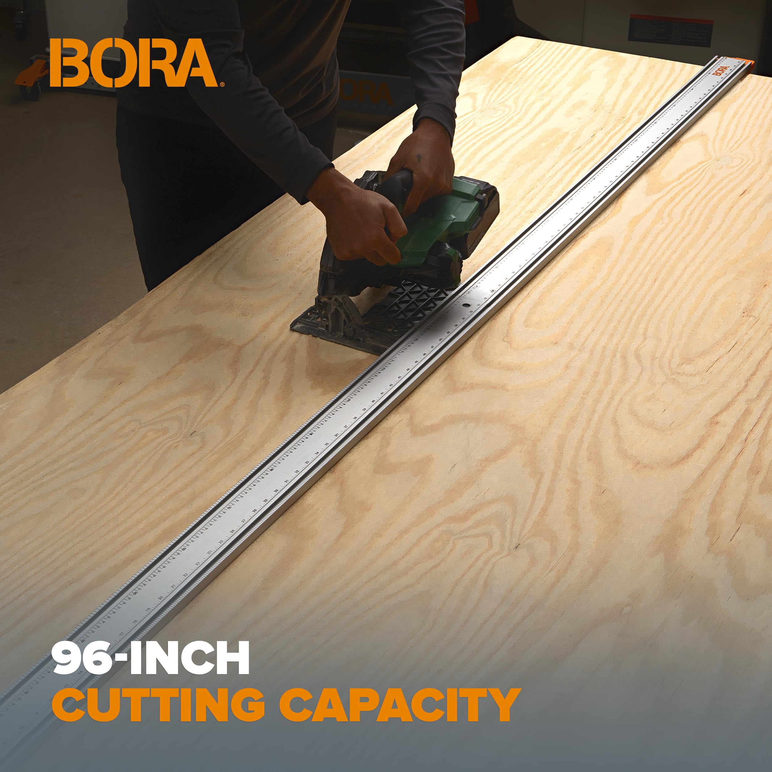 BORA NGX Circular Saw Guide Straight Edge Clamping Saw Guide 8ft